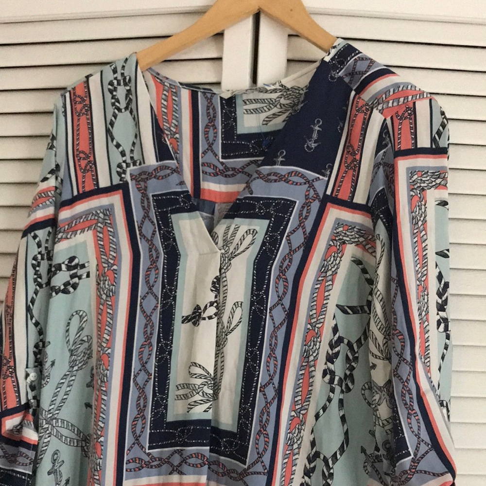 Stradivarius Patterned Women's Top - Multicolor S… - image 3